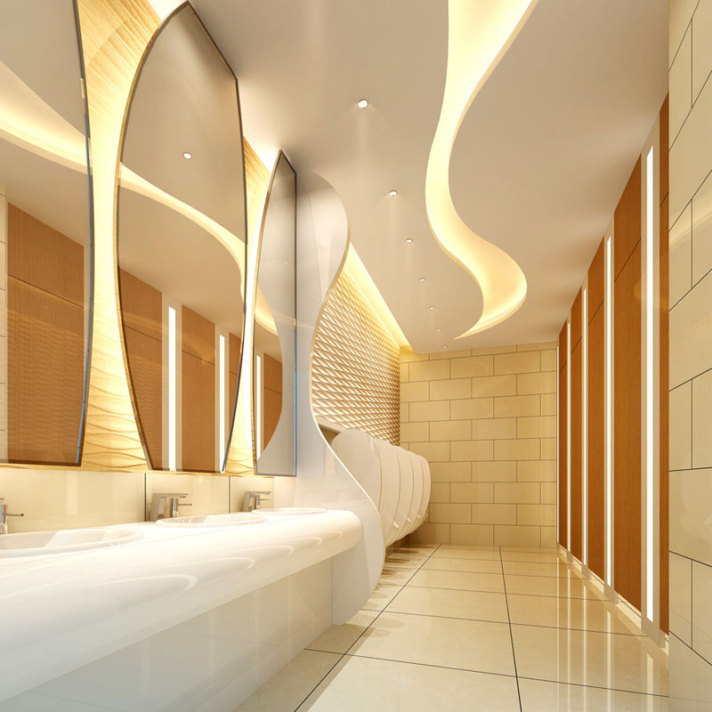 大厦卫生间灯光